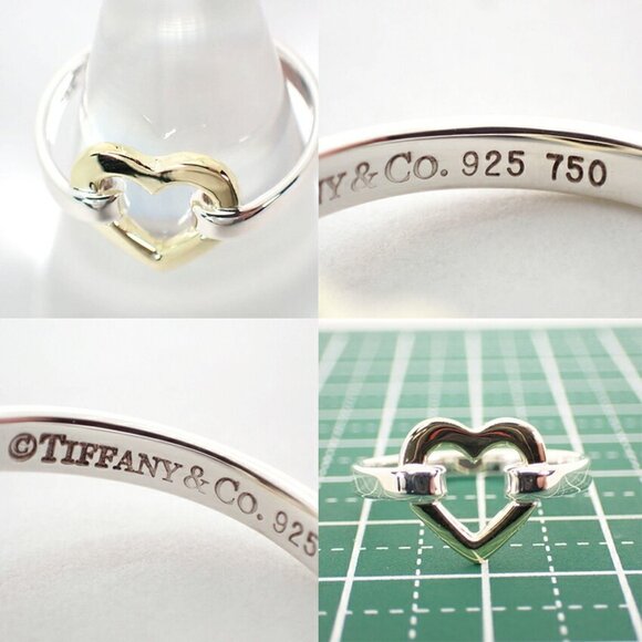 TIFFANY Authentic Gold Heart Ring - Picture 10 of 10